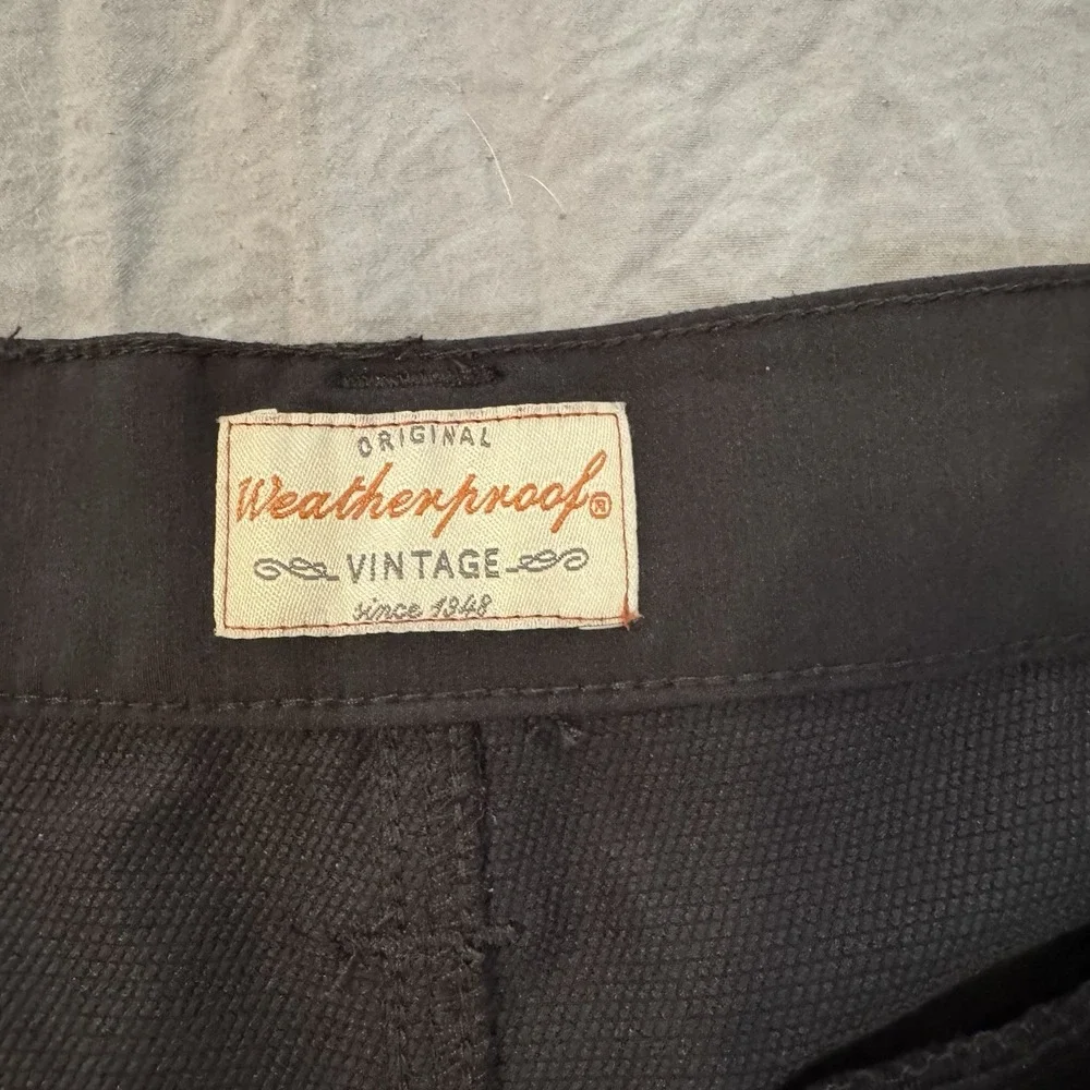 Weatherproof Vintage Hybrid Chino Solid Black Golf Shorts Size‎ 36 9